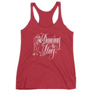 Dancing the Blues - Women's Racerback Tank (Light Graphics)