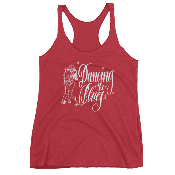 Dancing the Blues - Women's Racerback Tank (Light Graphics)